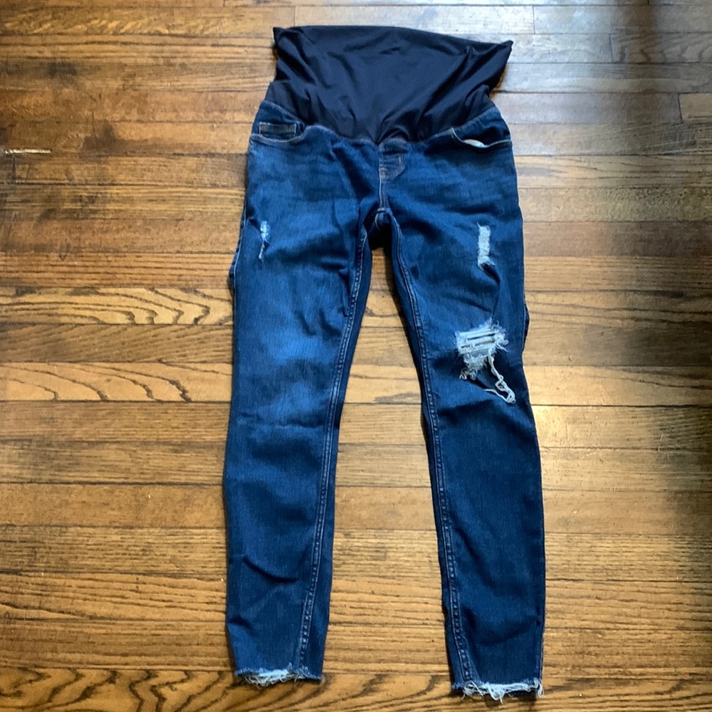 Blue Old Navy maternity pants